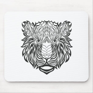 Style Tiger Head Mouse Mat