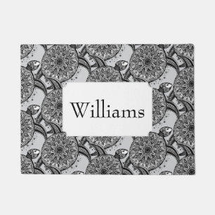 Style Turtle Pattern   Add Your Name Doormat
