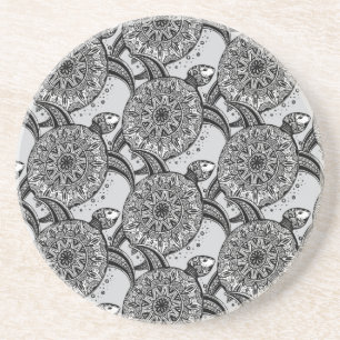 Style Turtle Pattern Coaster