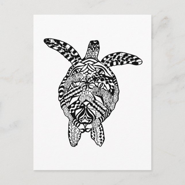 Style Turtle Postcard (Front)