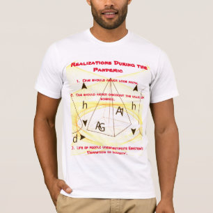 Style - White Red 'Realizations during Pandemic' T-Shirt