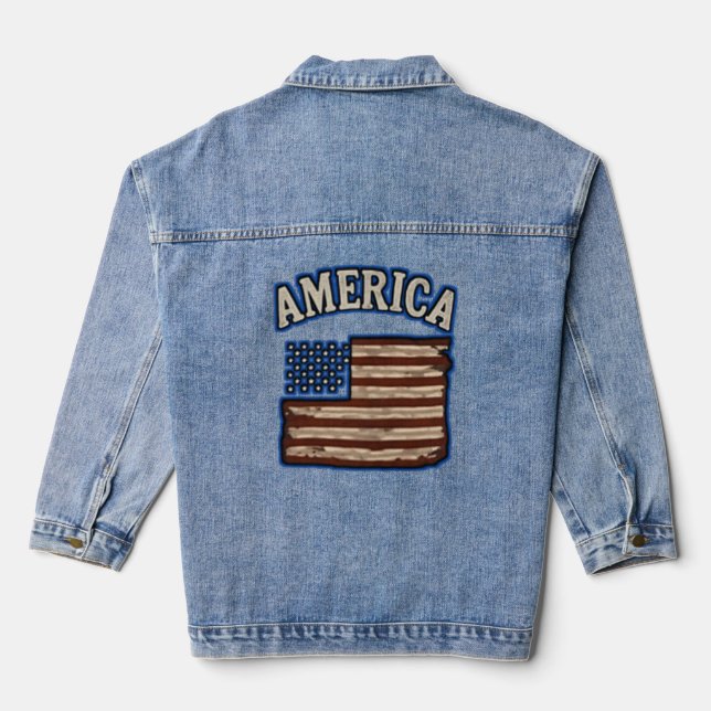 Style: Women's Denim Jacket (Jean Jacket (Back)