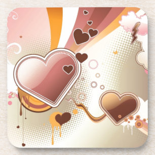 Styled design background coaster