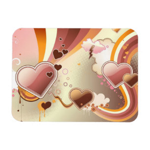 Styled design background magnet