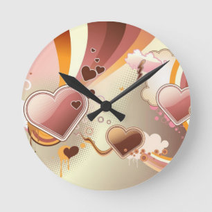 Styled design background round clock
