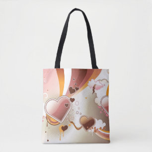 Styled design background tote bag