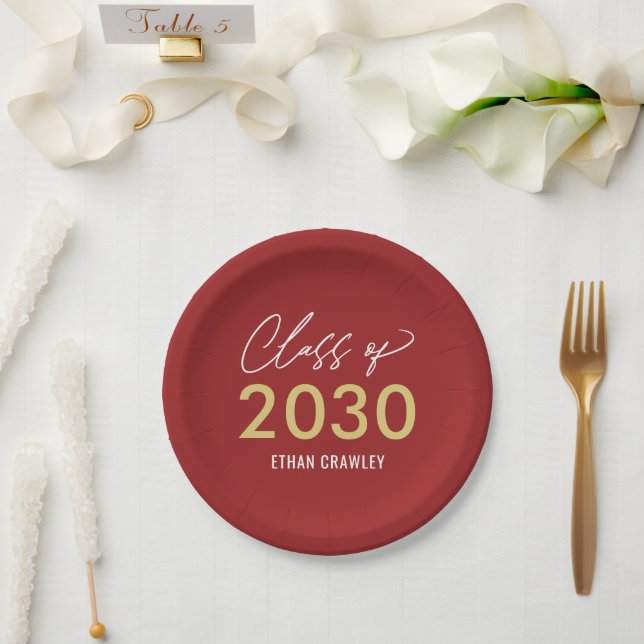 Styled Gallery EDITABLE COLOR Grad Party Plates (Wedding)