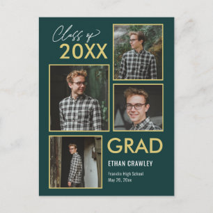 Styled Gallery Editable Colour Graduation Postcard
