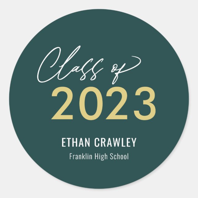 Styled Gallery Editable Colour Graduation Stickers (Front)