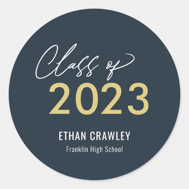 Styled Gallery Editable Colour Graduation Stickers (Front)