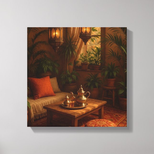  styled Moroccan boho Canvas Print (Front)