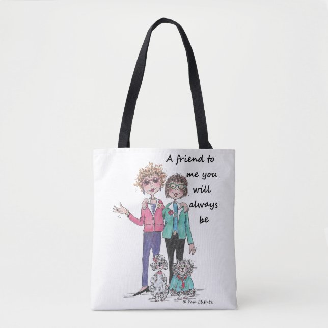 Styles Come and Go, Wise Caricature, Watercolor  Tote Bag (Front)