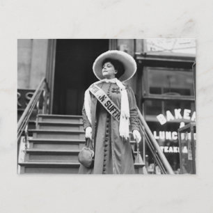 Stylin' Suffragette, 1908 Postcard