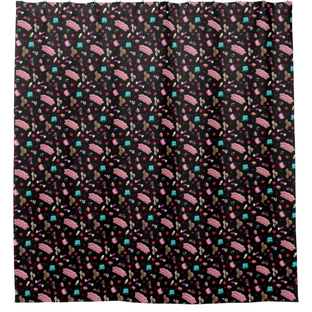 Styling Girlie Shower Curtain (Front)