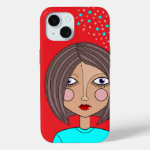 Stylised Abstract Art Face iPhone / iPad case