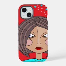 Stylised Abstract Art Face iPhone / iPad case