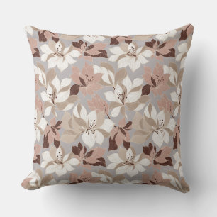 Stylised Abstract Petals in Trendy Colours Cushion