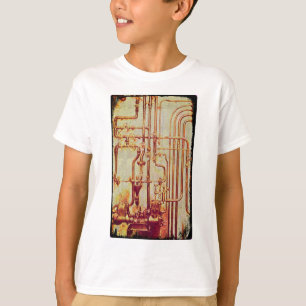 Stylised Antique Wall Pipes T-Shirt