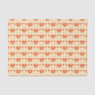 Stylised Art Deco butterfly  - mandarin orange Tissue Paper
