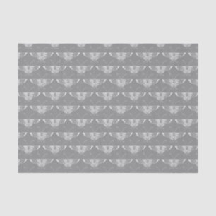 Stylised Art Deco butterfly, shades of grey / grey Tissue Paper