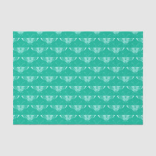 Stylised Art Deco butterfly  - turquoise and aqua Tissue Paper