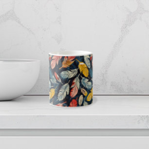 Stylised Art Nouveau Feathers Coffee Mug