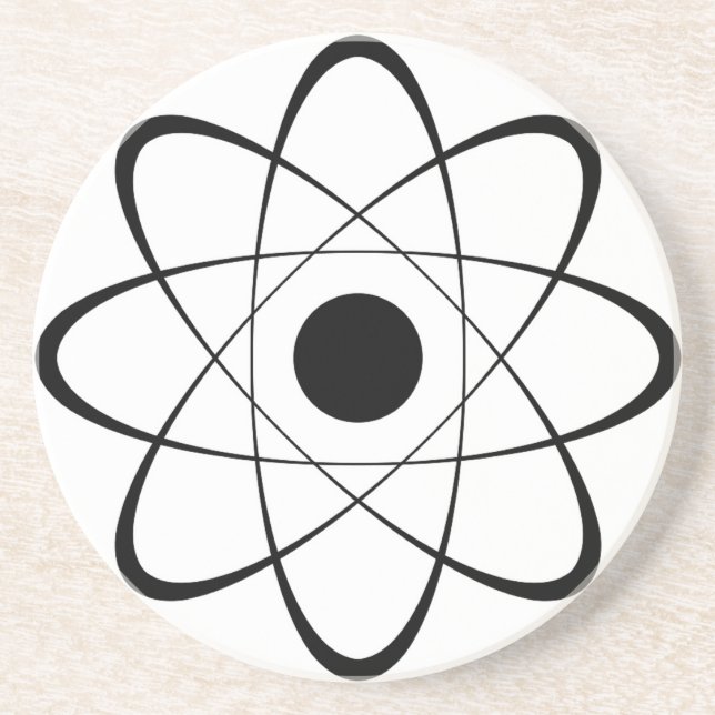 Stylised Atom Symbol Coaster (Front)