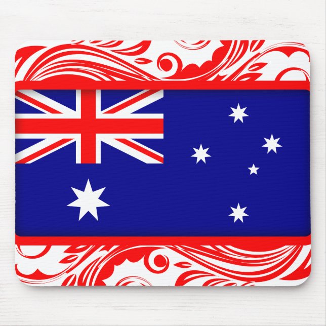 Stylised Australian Flag Mouse Mat (Front)