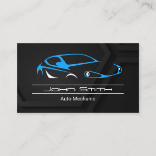 Stylised Auto Sports Car Logo Business Card