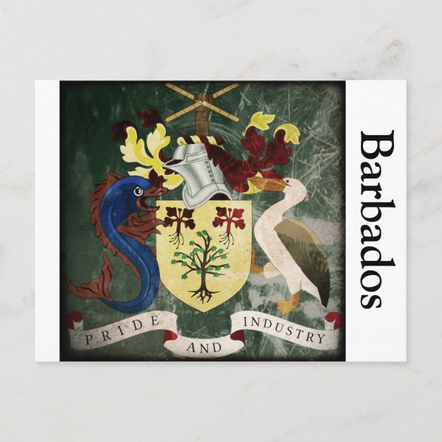 Stylised Barbados COA Postcard (Front)