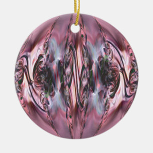 Stylised baubles ceramic tree decoration