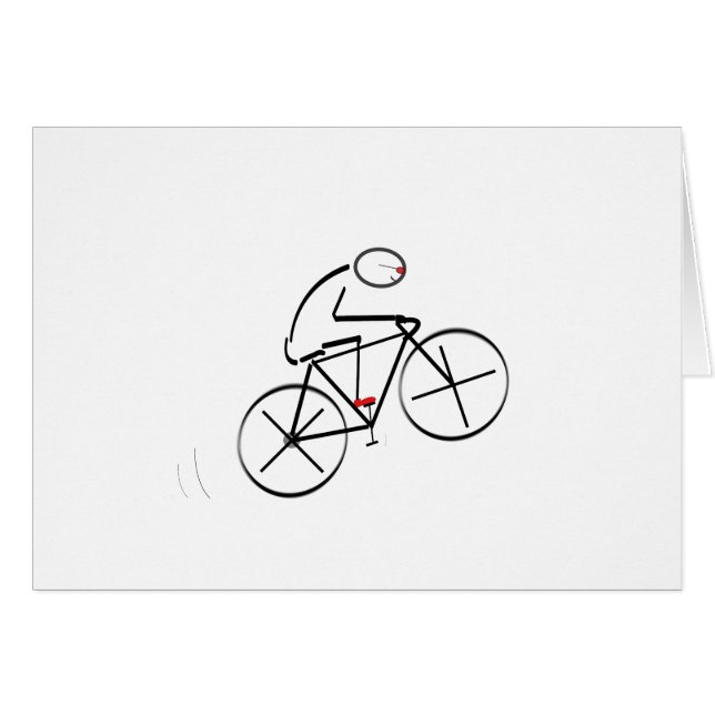 Stylised Bicyclist Design (Front Horizontal)