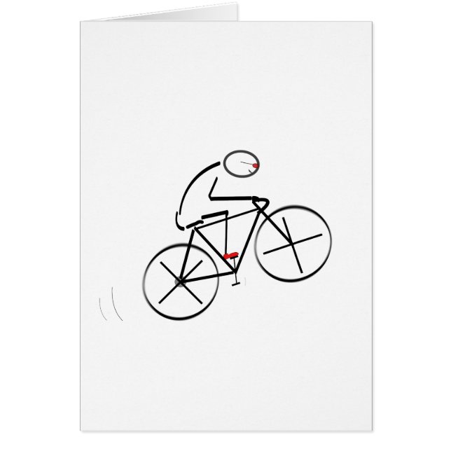 Stylised Bicyclist Design (Front)