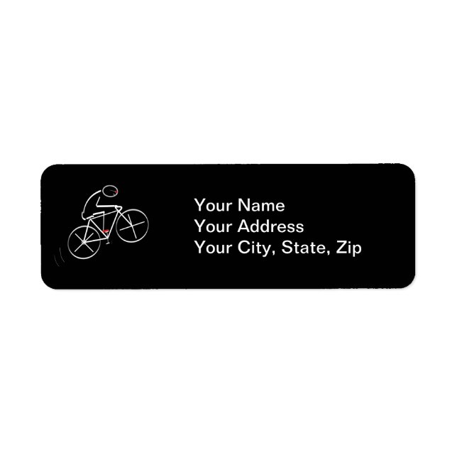 Stylised Bicyclist Design (Front)