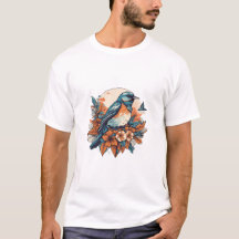 Stylised Bird T-Shirt Design – Soar with Freedom a