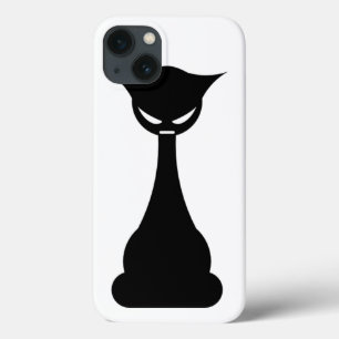 Stylised Black Cat iPhone 13 Case