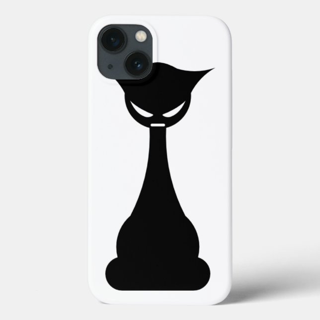 Stylised Black Cat Case-Mate iPhone Case (Back)