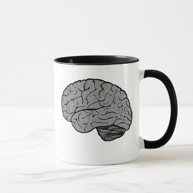 Stylised Brain Mug (Right)