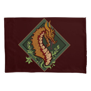 Stylised Brown Dragon Pillowcase