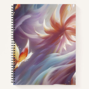 Stylised Butterfly and Flower Notebook