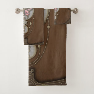 Stylised butterfly  bath towel set