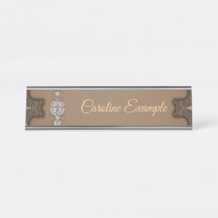 Stylised butterfly  desk name plate