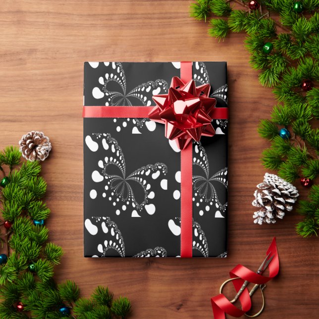 Stylised Butterfly Image Wrapping Paper (Holiday Gift)