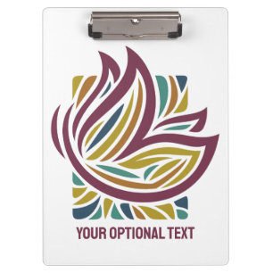 Stylised Butterfly Optional Text Clipboard