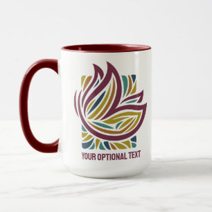 Stylised Butterfly Optional Text Mug