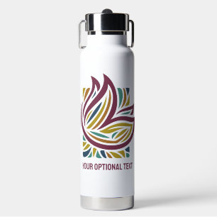 Stylised Butterfly Optional Text Water Bottle