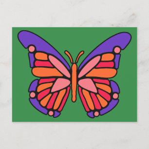 Stylised Butterfly postcard