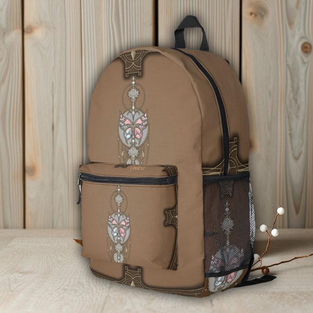 Stylised butterfly  printed backpack (Creator Uploaded)