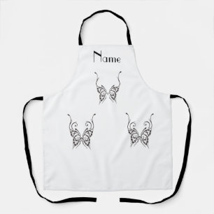 Stylised Butterfly Tattoo Thunder_Cove Apron