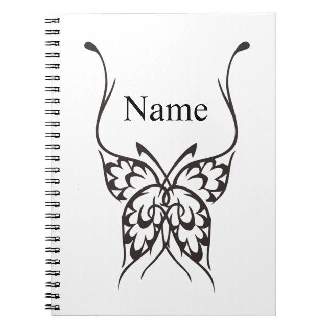 Stylised Butterfly Tattoo Thunder_Cove Notebook (Front)